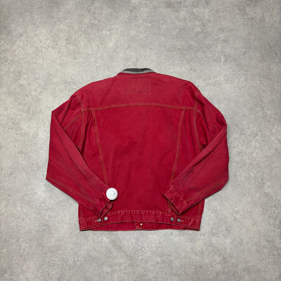 Vintage Diesel Industry Red Canvas Jacket (M)