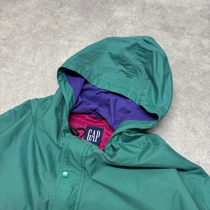 80's Vintage Gap Smock Green Jacket (XL)