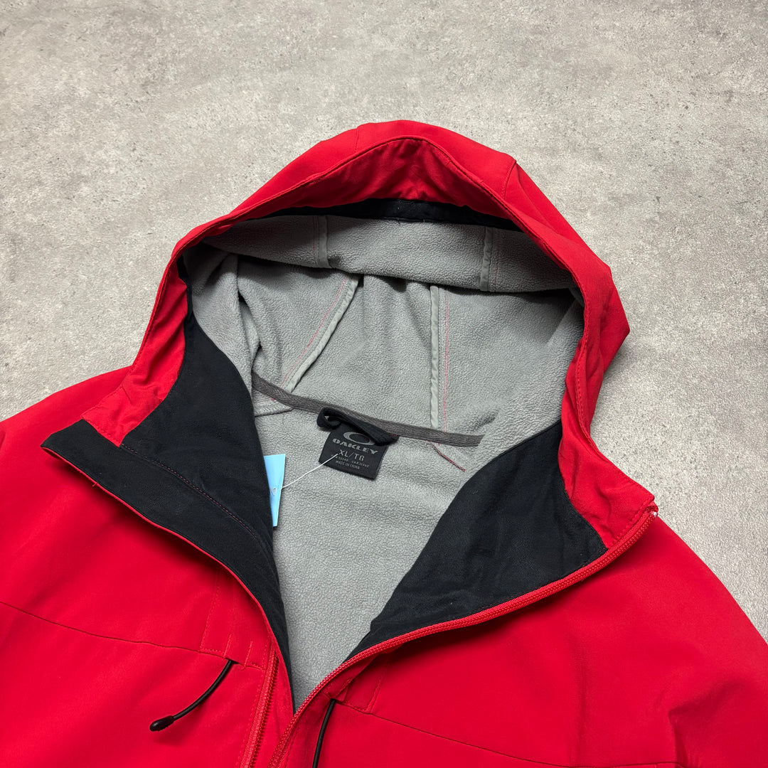 Oakley Red Hooded Shell Jacket (XL)