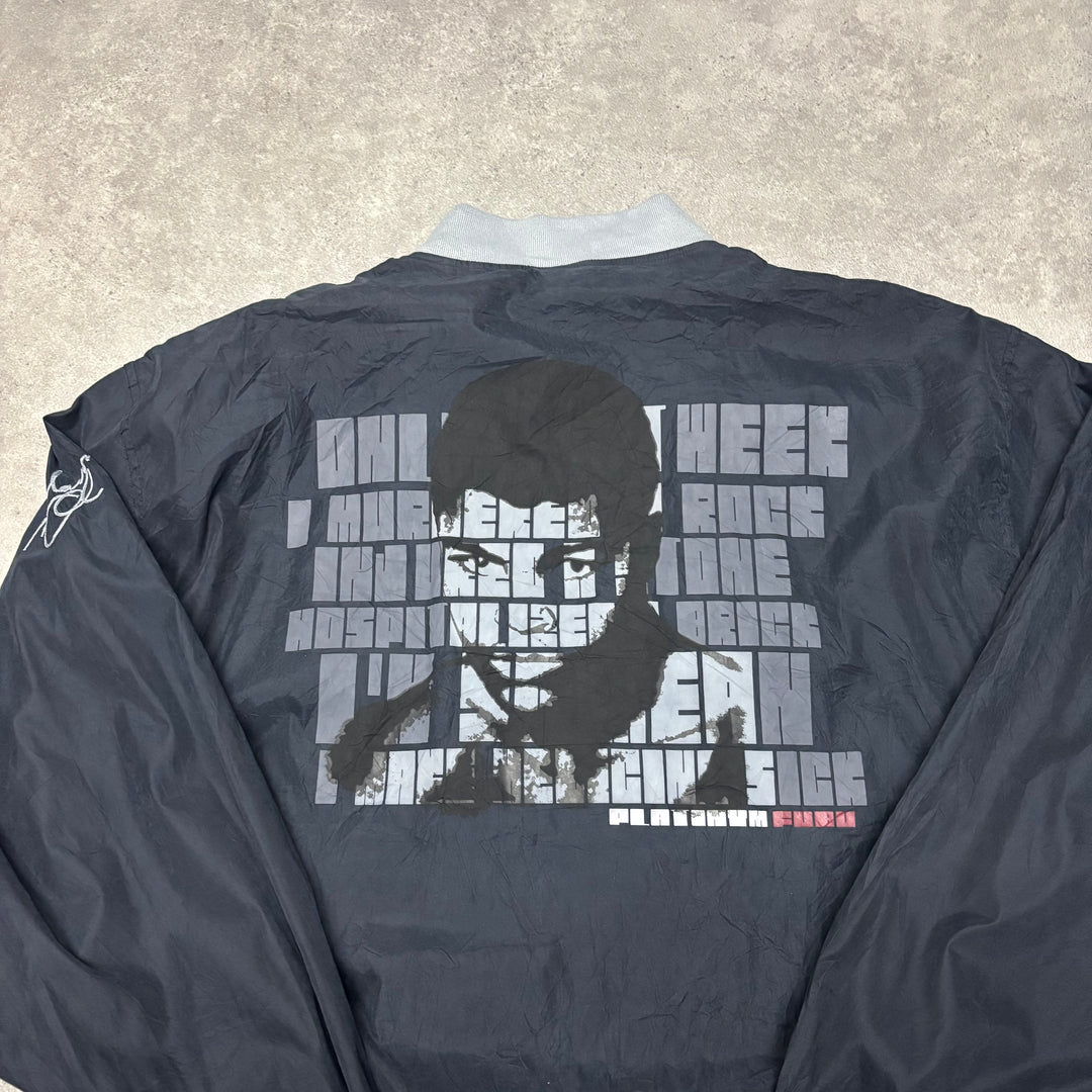 Vintage Fubu Muhammad Ali Black Jacket (XXL)