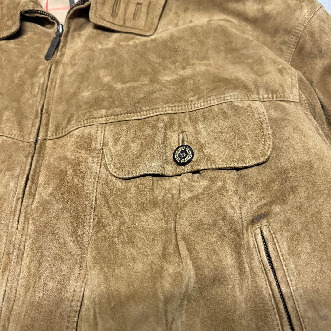 Burberry Suede Harrington jacket Size L Brown