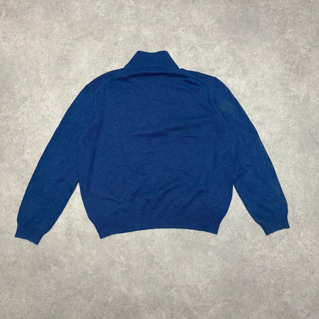 Polo Ralph Lauren Quarter Zip Jumper Size XXL Blue