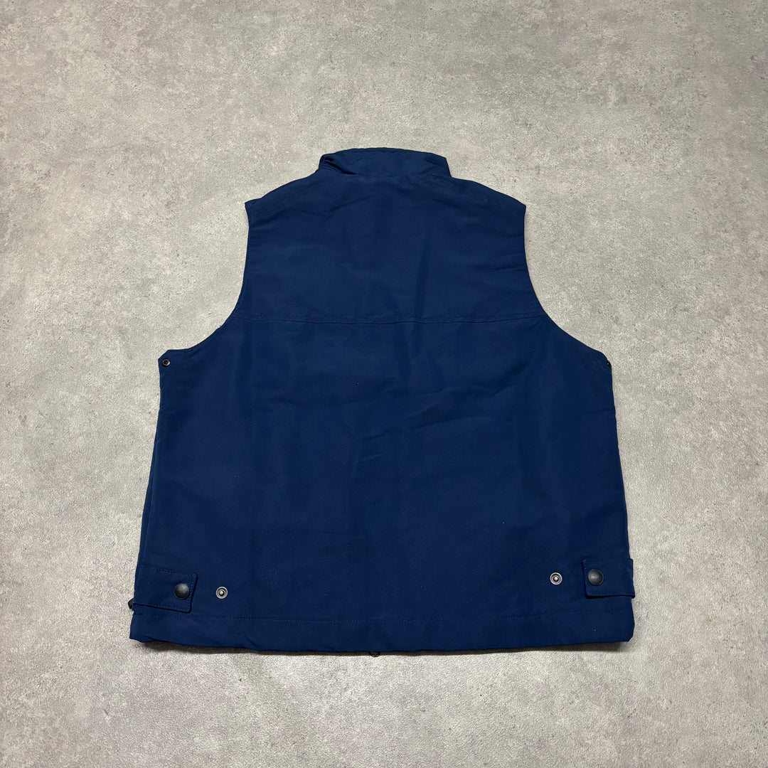 00's Vintage Nike Blue Tactical Gilet Jacket (L)