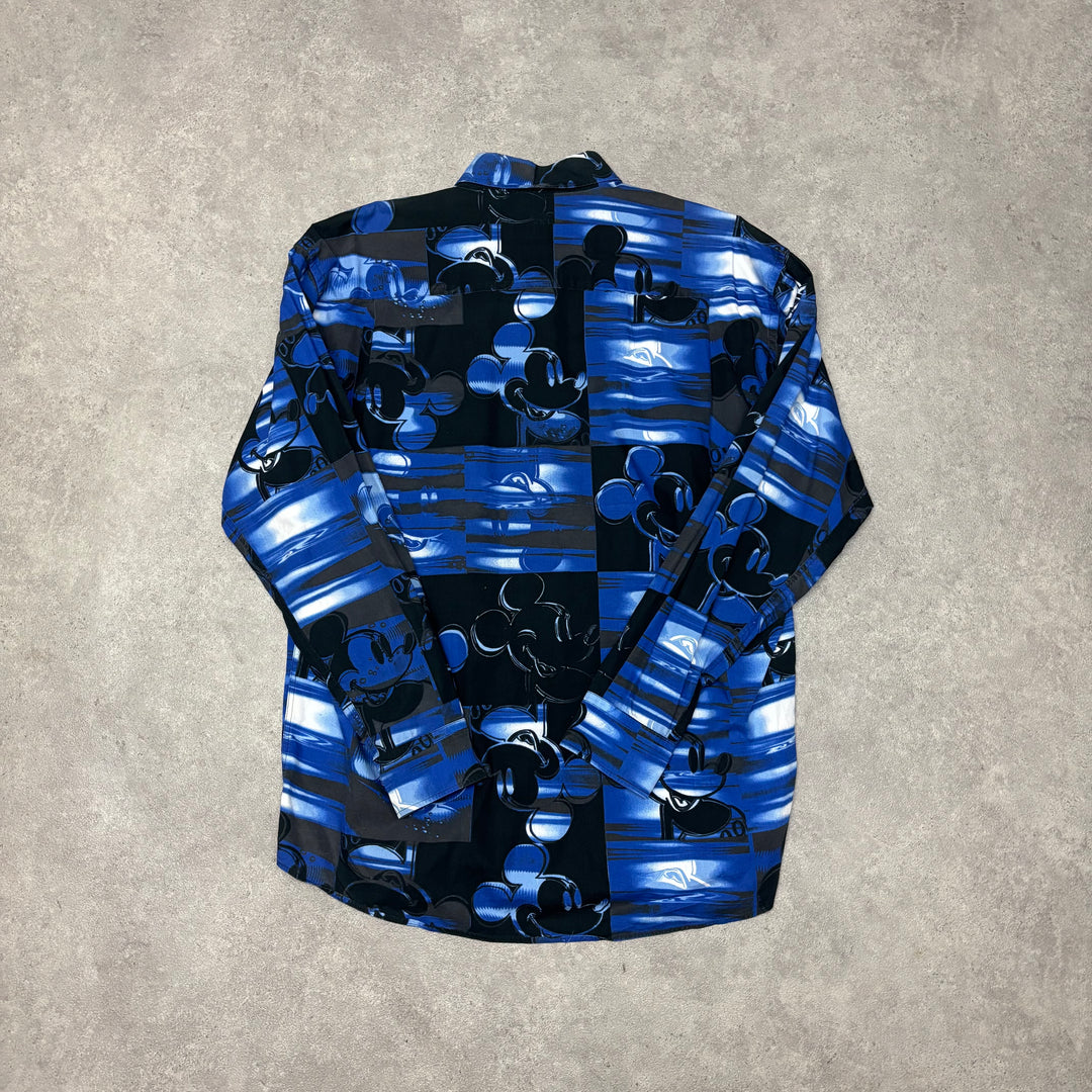 Vintage Iceberg Mickey Mouse Blue & Navy Shirt (L)