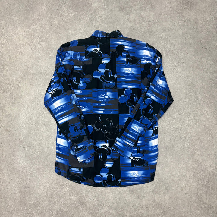 Vintage Iceberg Mickey Mouse Blue & Navy Shirt (L)