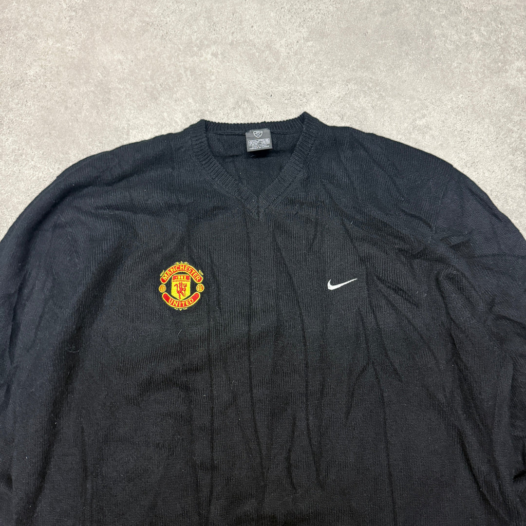 Nike Manchester United 2008-9 Football Sweater Jersey Size XL Black