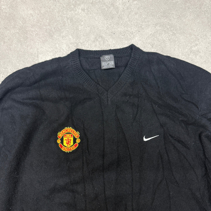 Nike Manchester United 2008-9 Football Sweater Jersey Size XL Black