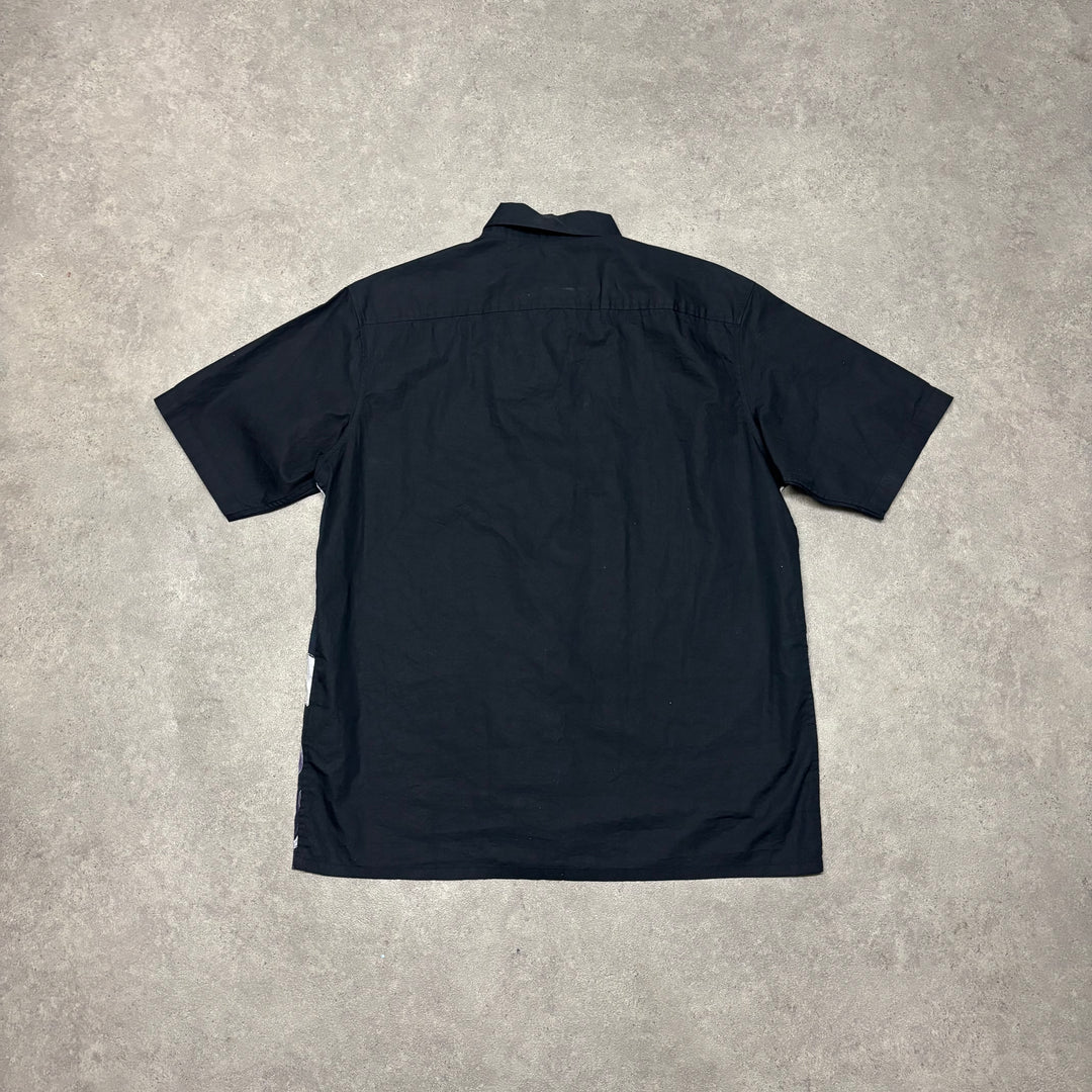 Palace Printed Graphic Black Short Sleeve Shirt (L)