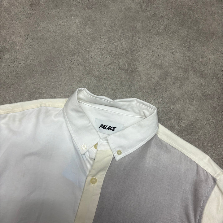 Palace Black & White Two Tone Long Sleeve Shirt (L)