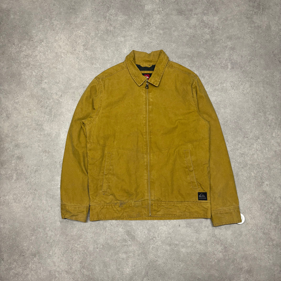 Vintage Quiksilver Sherpa Lined Mustard Yellow Jacket (L)