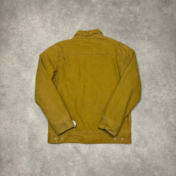 Vintage Quiksilver Sherpa Lined Mustard Yellow Jacket (L)