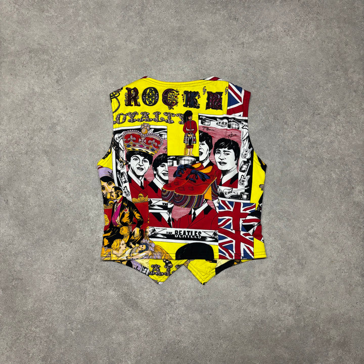 Vintage Versace Portobello Yellow & Red Waistcoat (M)