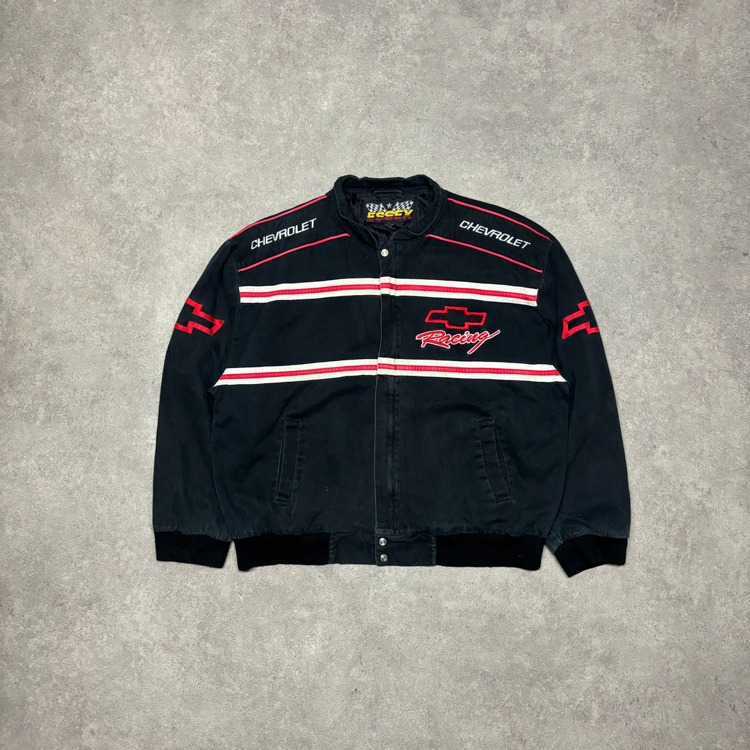 Vintage Nascar Chevrolet Black Jacket (L)