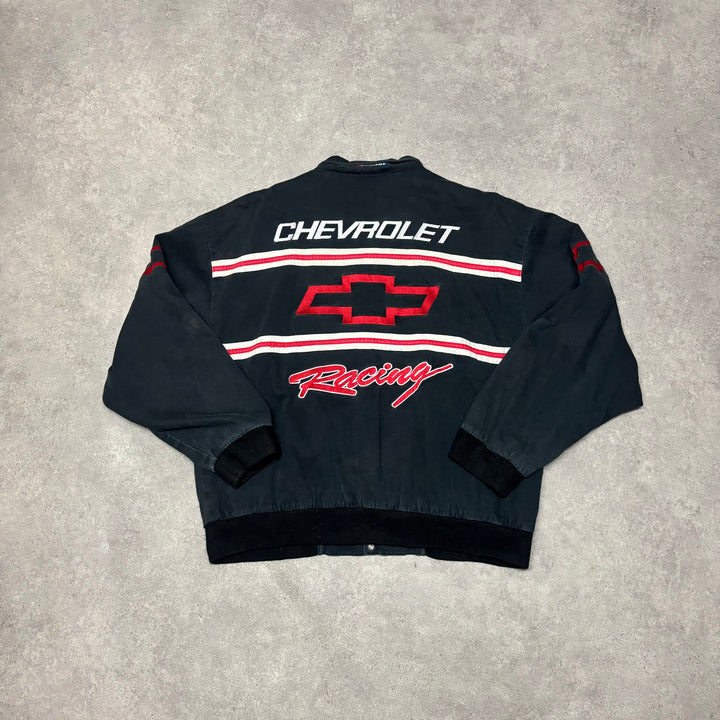 Vintage Nascar Chevrolet Black Jacket (L)