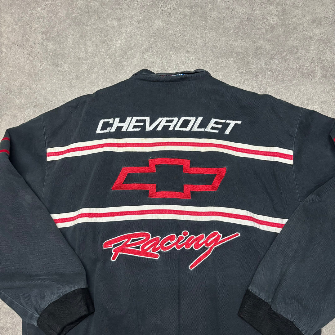 Vintage Nascar Chevrolet Black Jacket (L)