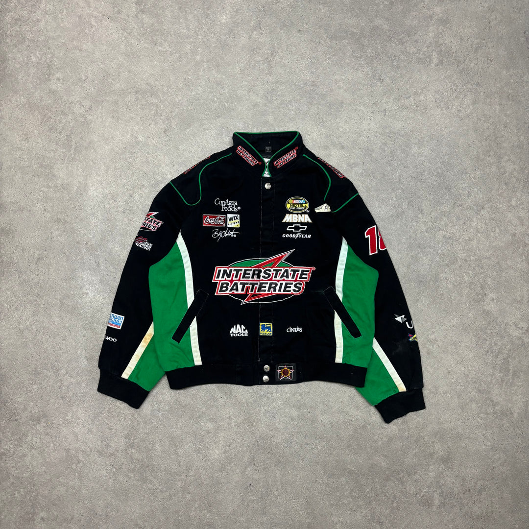 Vintage Nascar Black Racing Jacket (Women XS)