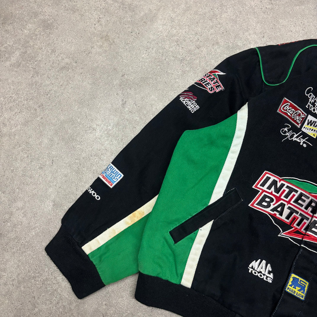 Vintage Nascar Black Racing Jacket (Women XS)