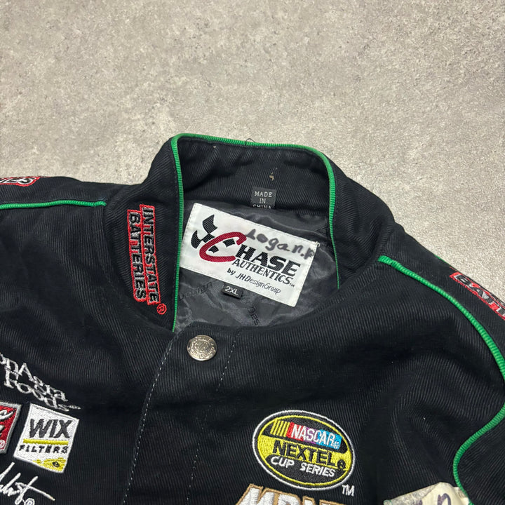 Vintage Nascar Black Racing Jacket (Women XS)