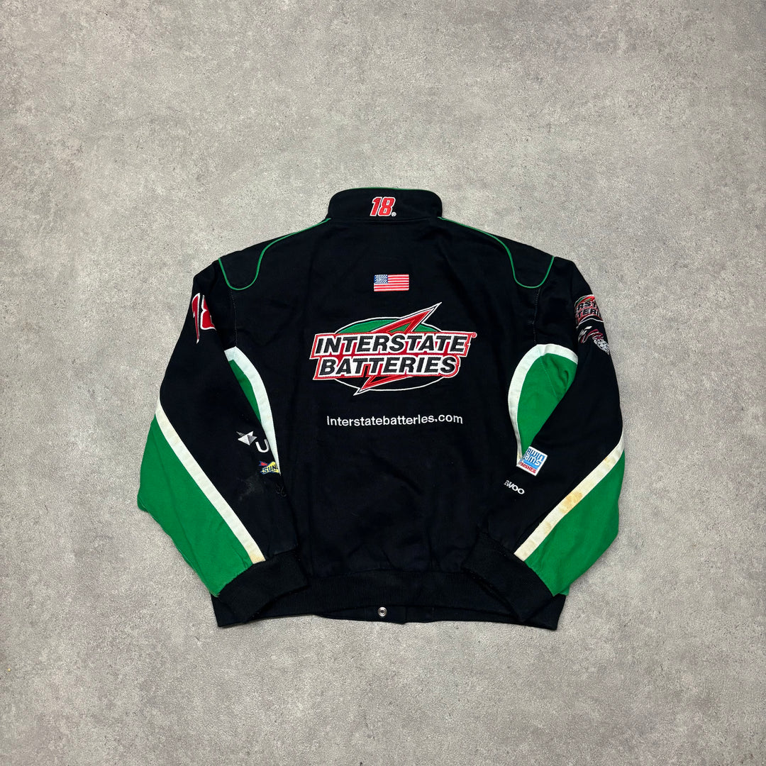 Vintage Nascar Black Racing Jacket (Women XS)