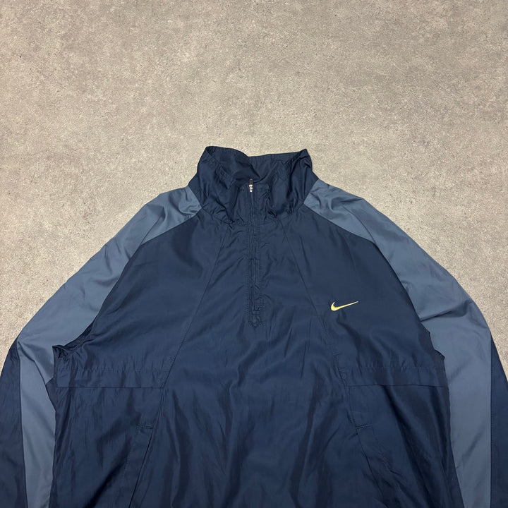 Vintage Nike Navy Quarter Zip Lightweight Jacket (S)