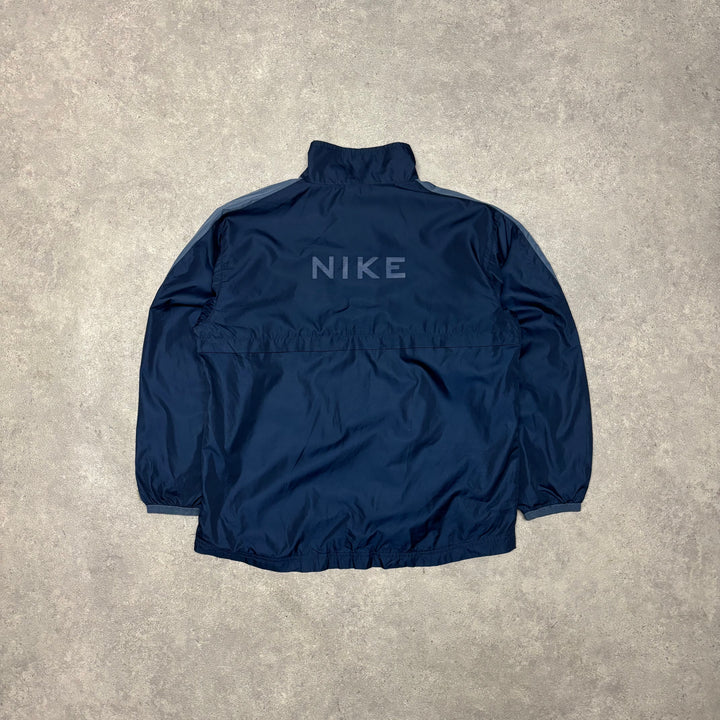 Vintage Nike Navy Quarter Zip Lightweight Jacket (S)