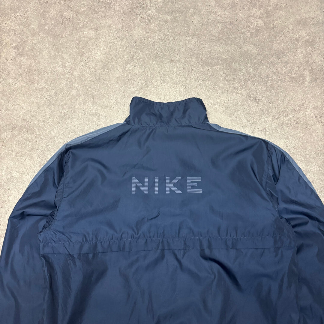 Vintage Nike Navy Quarter Zip Lightweight Jacket (S)