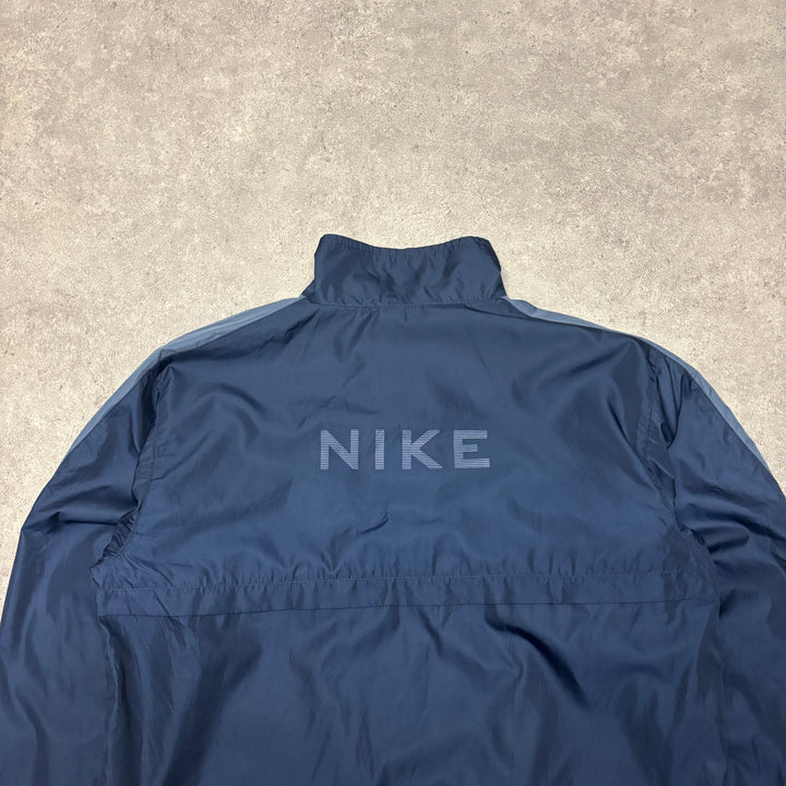 Vintage Nike Navy Quarter Zip Lightweight Jacket (S)