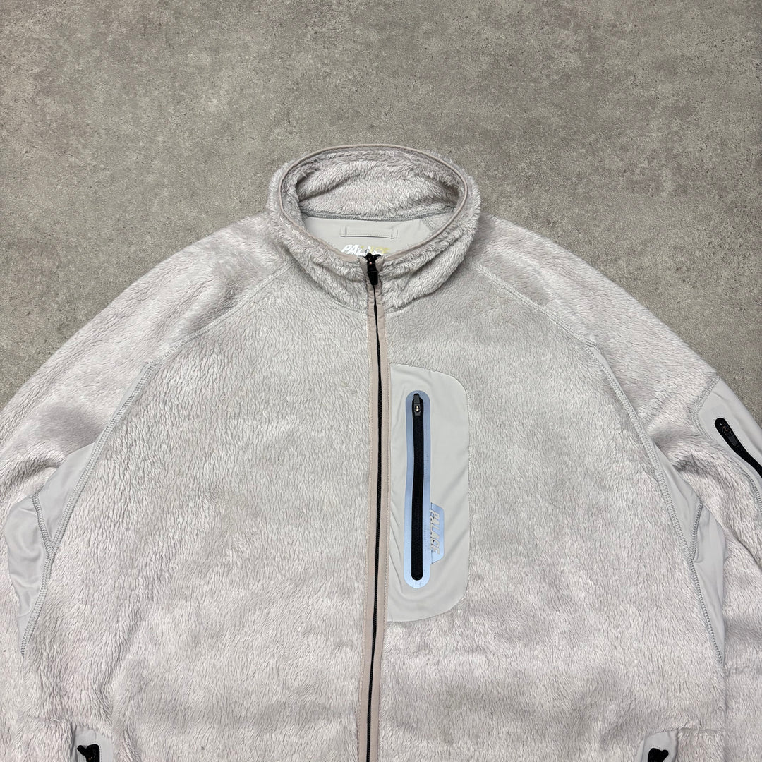 Palace Polartec White Full Zip Fleece (XL)