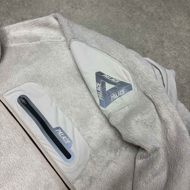 Palace Polartec White Full Zip Fleece (XL)
