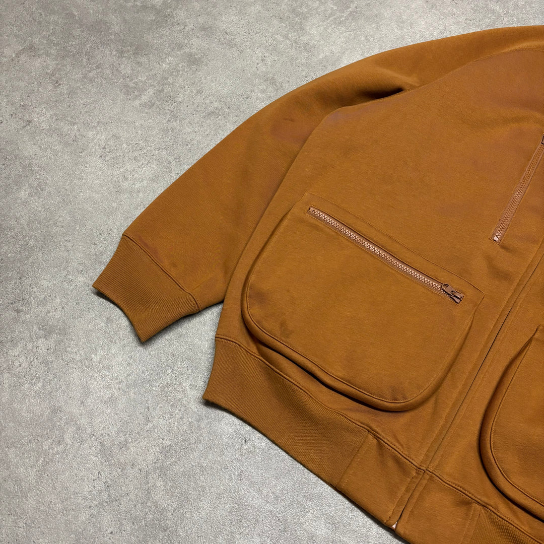 Palace Big & Tall Brown Thermal Bomber Jacket (L)