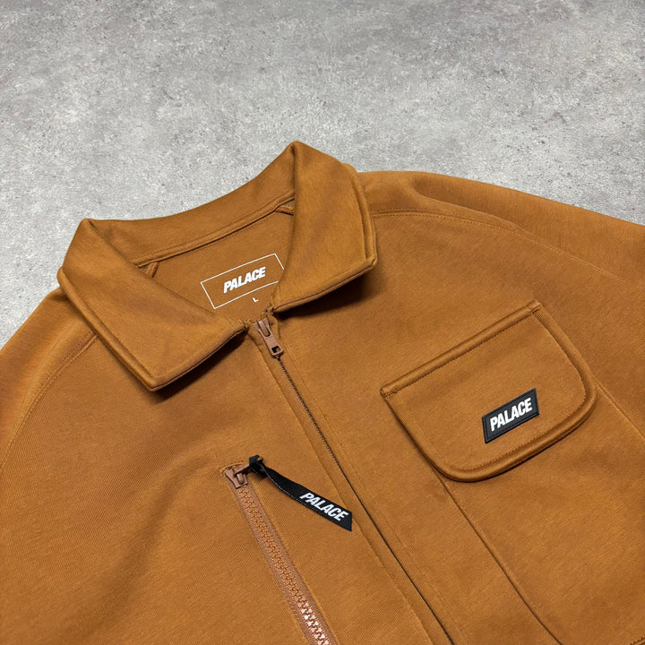 Palace Big & Tall Brown Thermal Bomber Jacket (L)