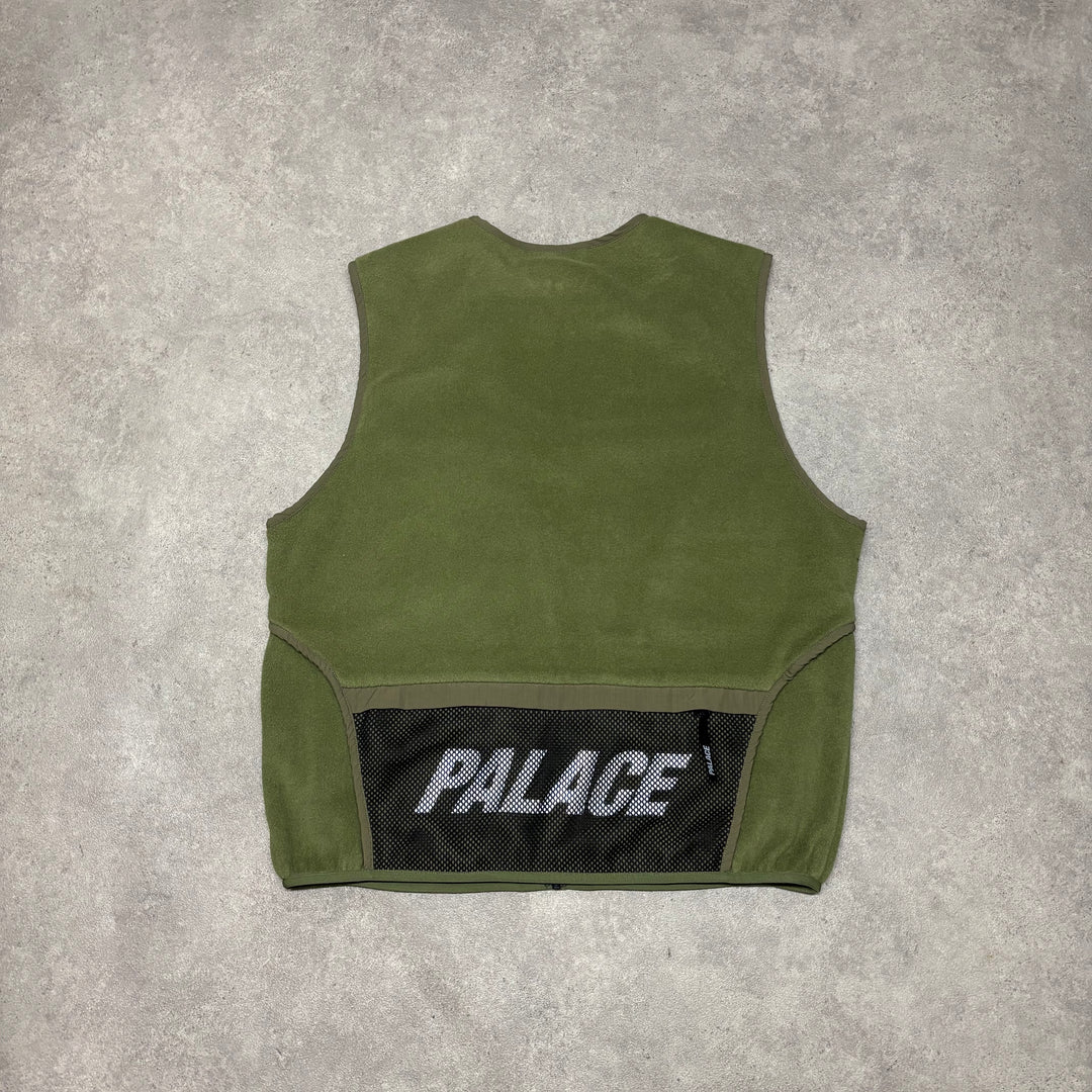 Palacee Polartec Green Full Zip Tactical Vest (L)