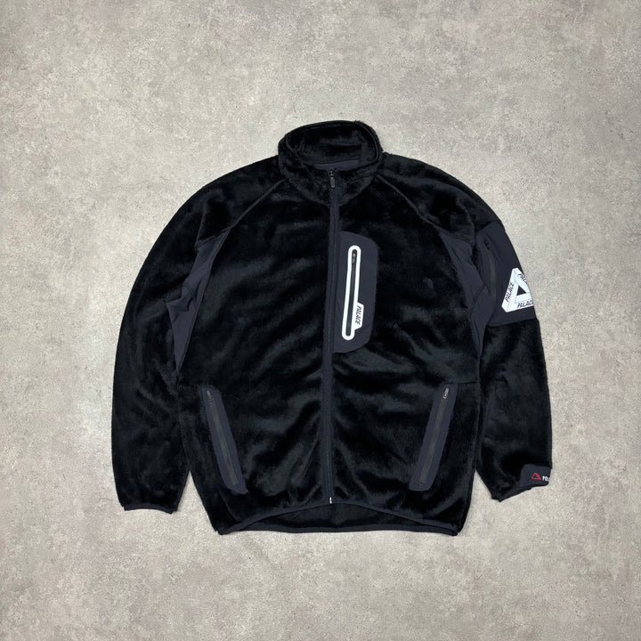 Palace Termite Black Full Zip Fleece Jacket (L)