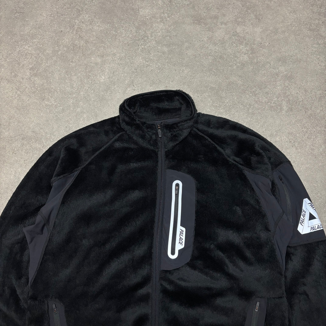 Palace Termite Black Full Zip Fleece Jacket (L)