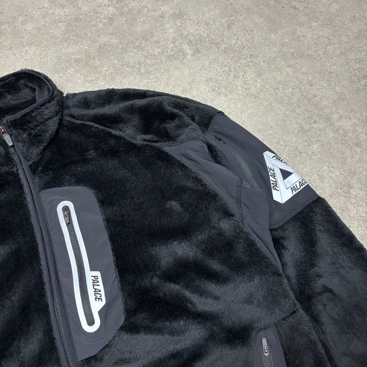 Palace Termite Black Full Zip Fleece Jacket (L)