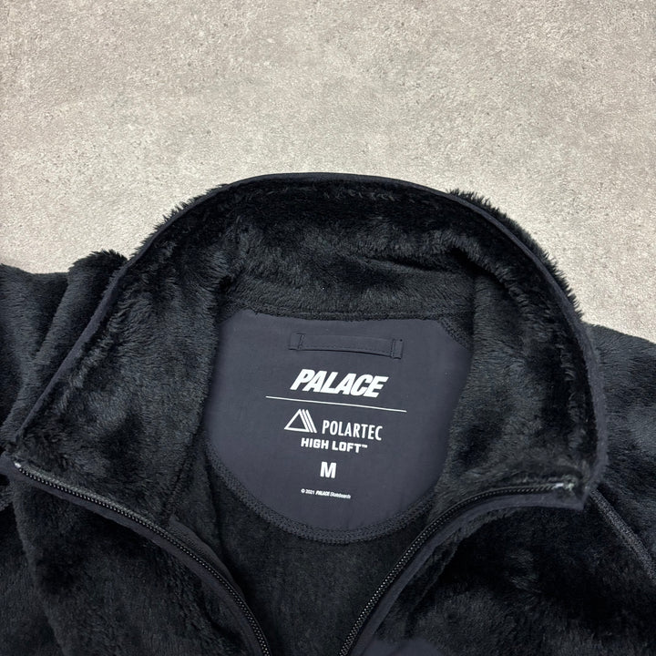 Palace Termite Black Full Zip Fleece Jacket (L)