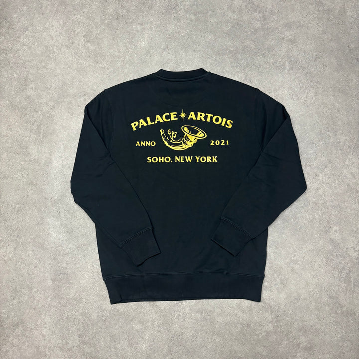 Palace x Stella Artois Cortouche Black Sweatshirt (L)