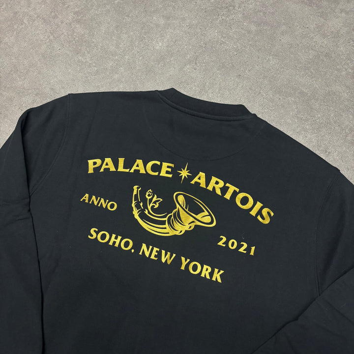 Palace x Stella Artois Cortouche Black Sweatshirt (L)