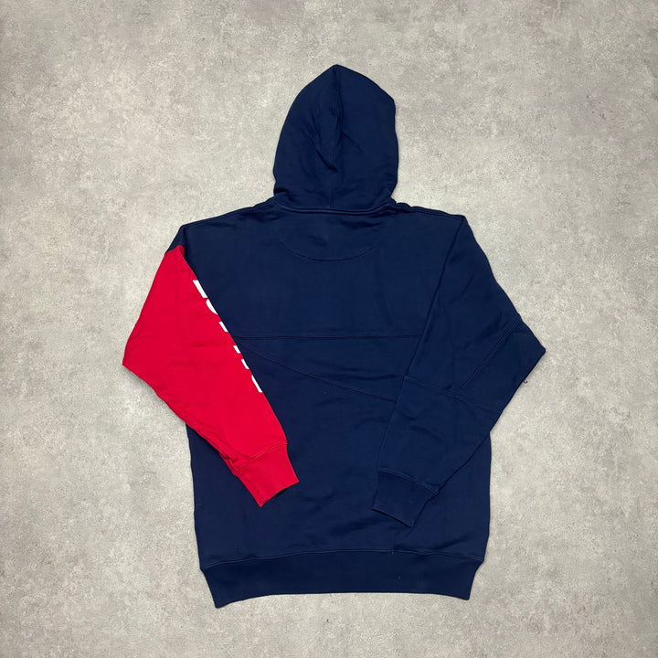 Palace Navy & Red Quarter Zip Hoodie (XL)