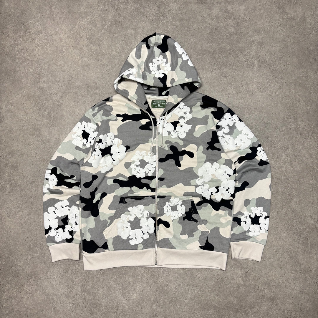 Denim Tears White & Grey Camo Sweater Full Set (L)