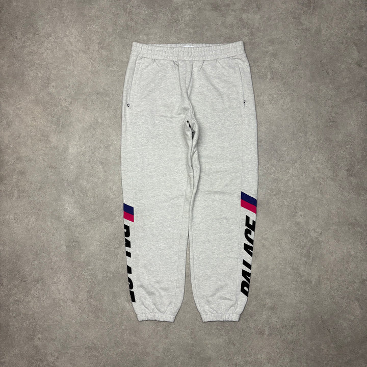 Palace Grey Printed Tracksuit Bottoms (XL)