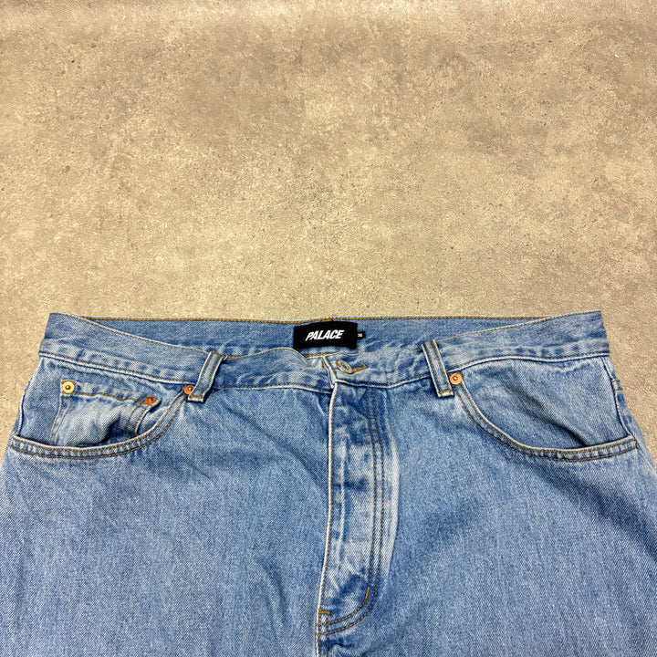 Palace Rabbit Baggy Fit Blue Denim Jeans (36x32)