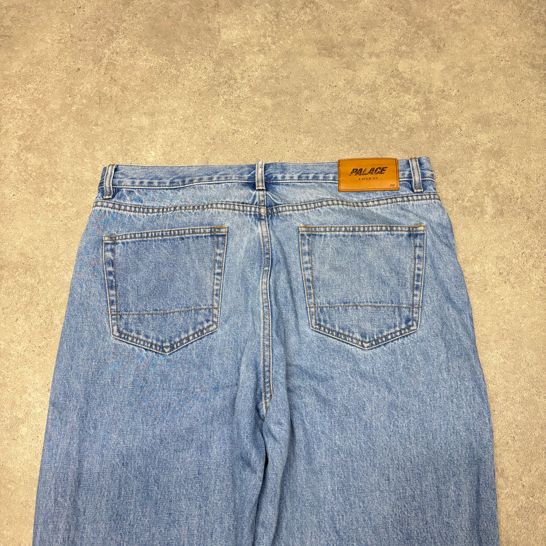 Palace Rabbit Baggy Fit Blue Denim Jeans (36x32)