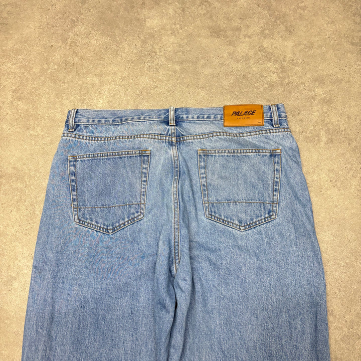 Palace Rabbit Baggy Fit Blue Denim Jeans (36x32)