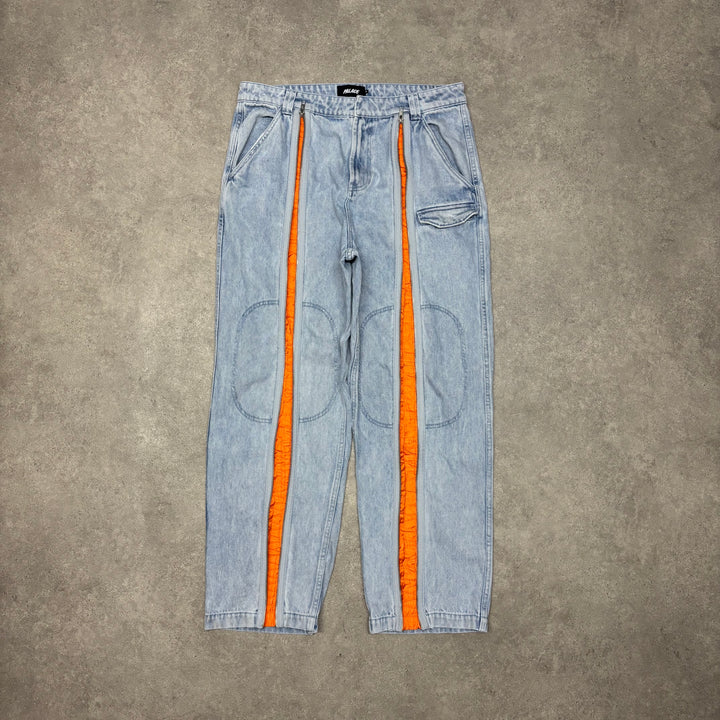 Palace Zipped Light Blue Denim Jeans (34x30)