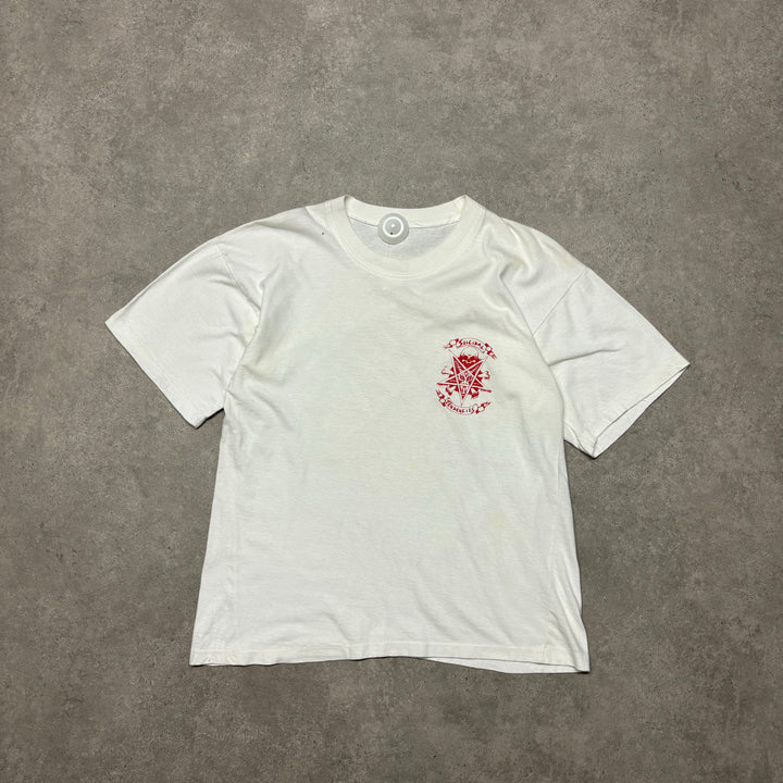 90's Vintage White 'Suicidal Tendencies' Tour Graphic T-Shirt (M)