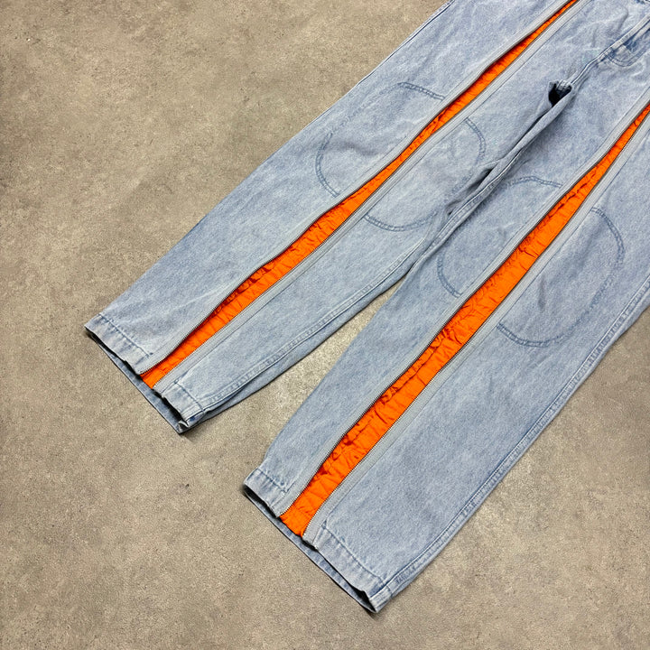 Palace Zipped Light Blue Denim Jeans (34x30)