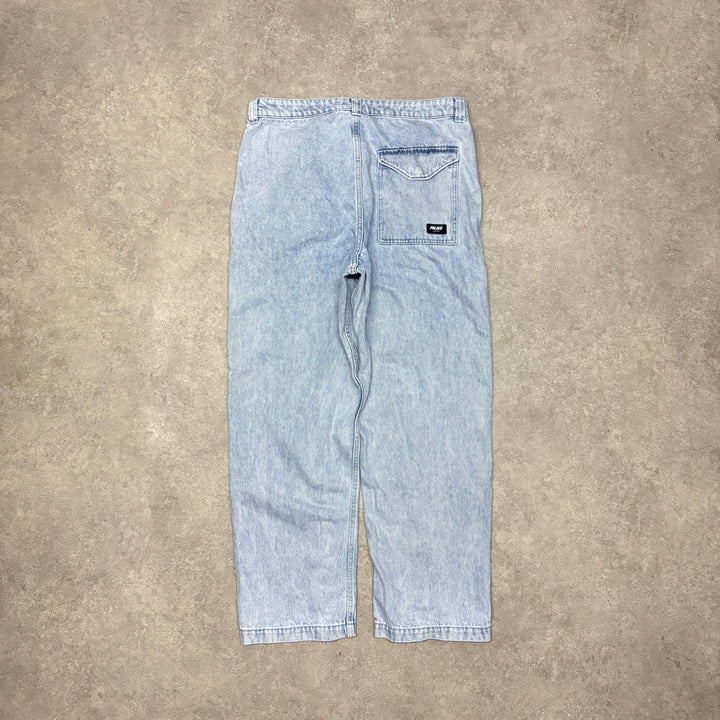 Palace Zipped Light Blue Denim Jeans (34x30)