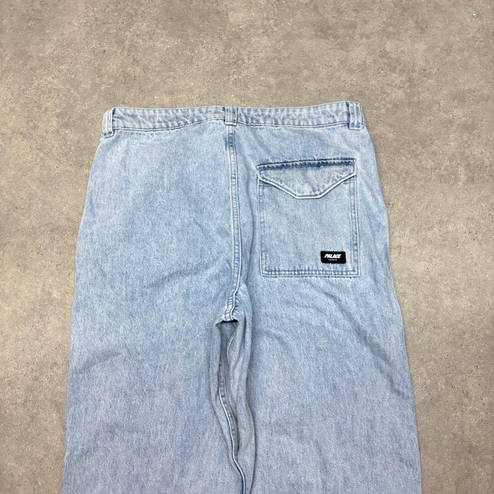 Palace Zipped Light Blue Denim Jeans (34x30)
