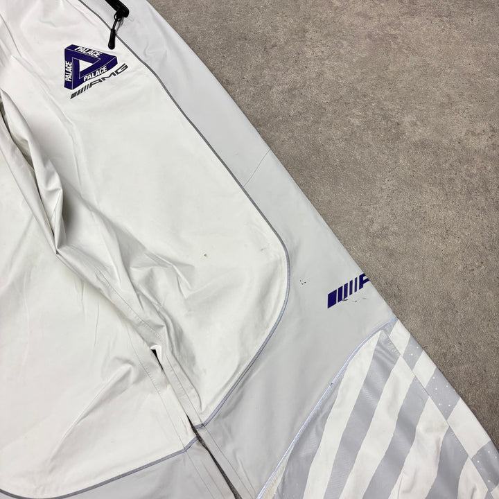 Palace Gore-Tex AMG White Tracksuit Bottoms (XL)